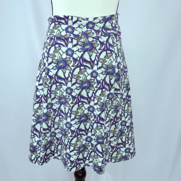 Royal Robbins Pullon Cotton Blend Floral Skirt, Size XS (6) - Picture 1 of 3